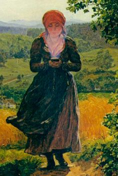 Illustration for article titled Qué es, en realidad, el smartphone que esta mujer parece estar consultando en un cuadro de 1860